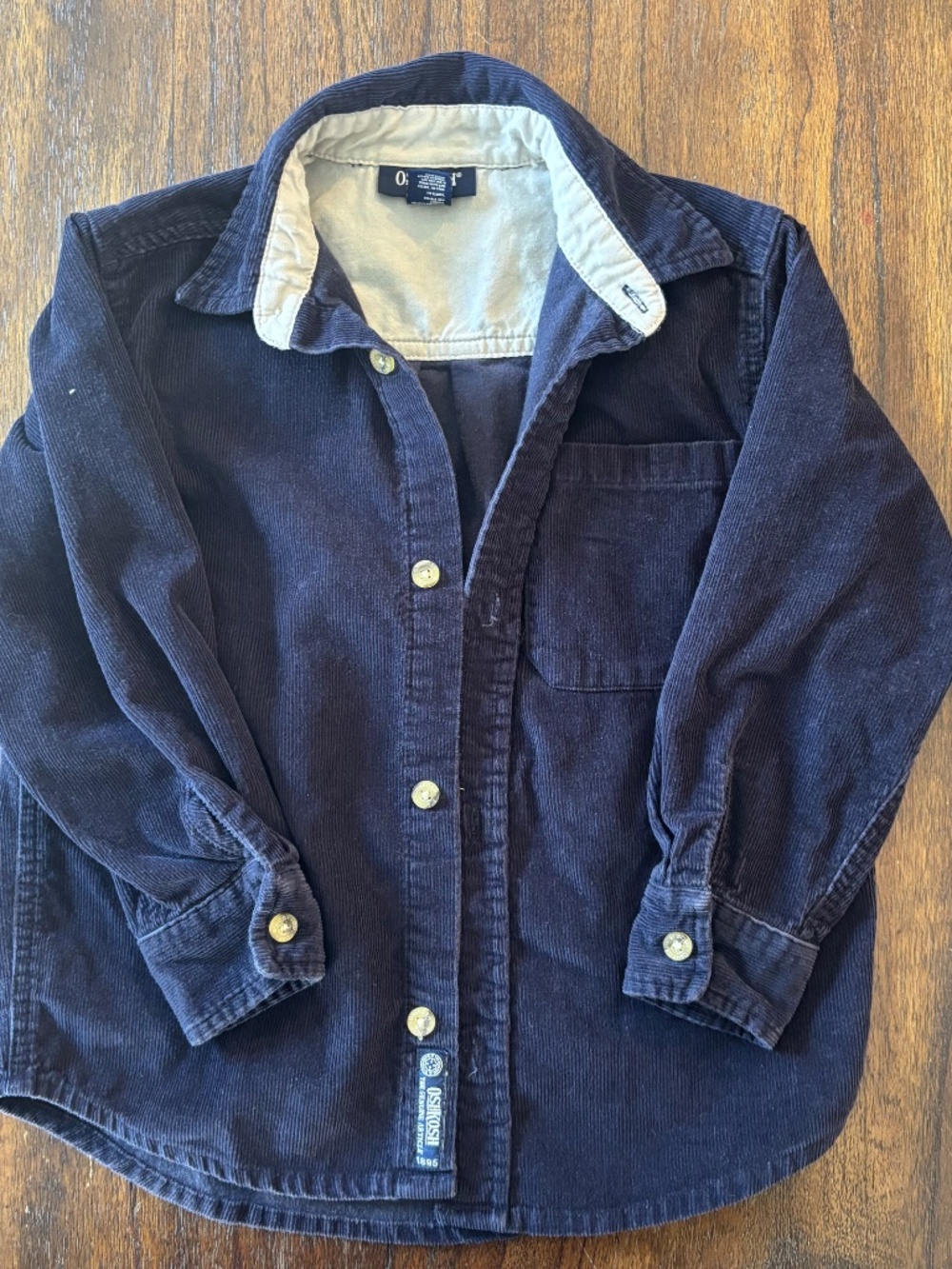 Oshkosh B'Gosh Navy Corduroy Button Up